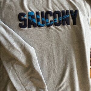Saucony Gray Sweatshirt with Blue Accents men’s sz xxl
